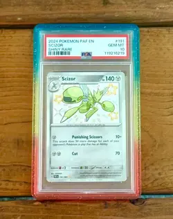 POKEMON 2024 Paldean Fates Shiny Rare SCIZOR #191 PSA 10 Gem Mint RARE - Image 1