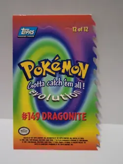 1999 Topps Pokemon the First Movie Dragonite 12 of 12 Die-Cut Rare - Image 2