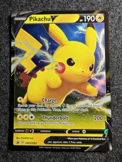 The Pokemon Company Pikachu V SWSH061 SWSH Promo Holo Basic 190 HP - Image 1