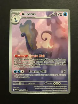 Pokemon Aurorus Illustration Rare ME03: Perfect Order 092/088 NM - Image 1