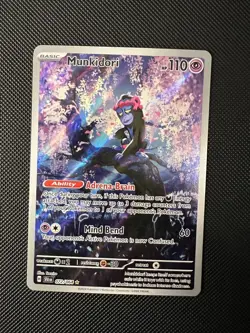 Pokemon TCG Munkidori 072/064 Shrouded Fable Illustration Rare Full Art Holo - Image 1