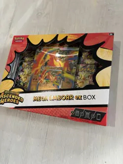 Pokemon TCG Ascended Heroes Mega Emboar EX Box Sealed Brand New - Image 2
