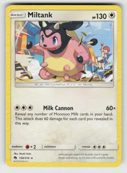 Miltank 158/214 Rare Lost Thunder Near Mint - Image 1