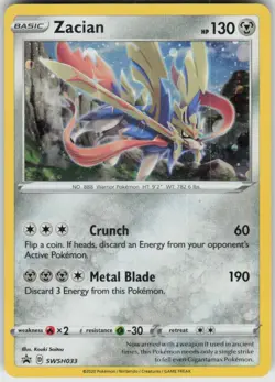 Holo Zacian SWSH033 Promo Sword & Shield Promo Near Mint - Image 1