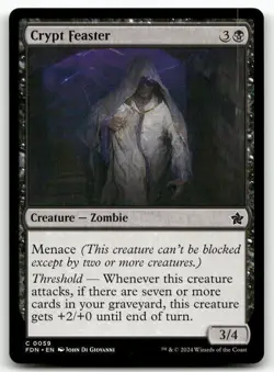 X4 Crypt Feaster C Foundations 59 MTG NM PLAYSET - Image 1