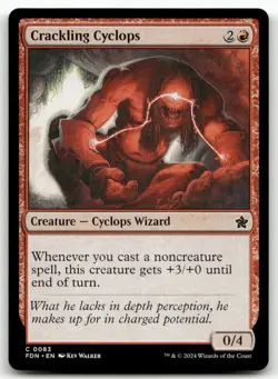 X4 Crackling Cyclops C Foundations 83 MTG NM PLAYSET - Image 1