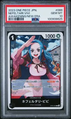PSA 10 Nefeltari Vivi OP05-086 Awakening New Era 2023 ONE PIECE Card Japanese - Image 1