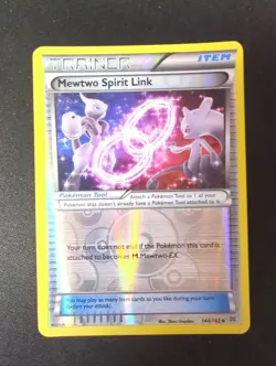 Mewtwo Spirit Link - 144/162 - Pokemon Breakthrough XY Reverse Holo Rare Card MP - Image 1