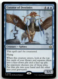 Curator of Destinies R Foundations 34 MTG NM - Image 1