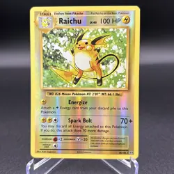Pokemon Card Raichu Reverse Holo LP XY - Evolutions Holo Rare 36/108 - Image 1