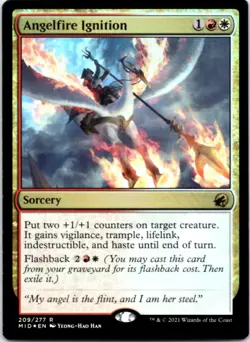 Angelfire Ignition (Foil) Innistrad: Midnight Hunt, 209 NM - Image 1