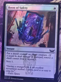 Boon of Safety 4 Common Streets of New Capenna Magic: The Gathering Foil LP - Image 1