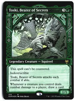 Toski, Bearer of Secrets (Showcase) 319 Kaldheim Magic: The Gathering Foil NM - Image 1