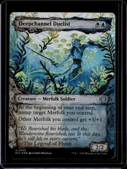 Deepchannel Duelist (Showcase) - 333 - Foil - ECL - NM - MTG Magic the Gathering - Image 1