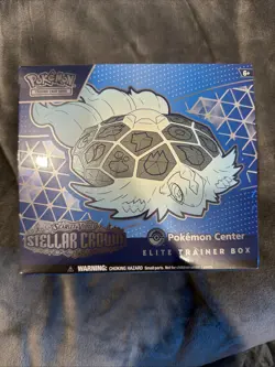 Pokemon TCG Stellar Crown Pokemon Center ETB (Water Stain READ DESCRIPTION) - Image 1