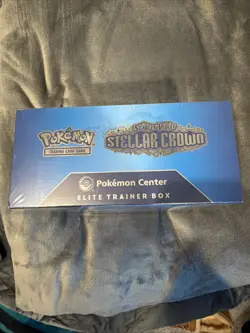 Pokemon TCG Stellar Crown Pokemon Center ETB (Water Stain READ DESCRIPTION) - Image 2