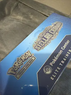 Pokemon TCG Stellar Crown Pokemon Center ETB (Water Stain READ DESCRIPTION) - Image 3