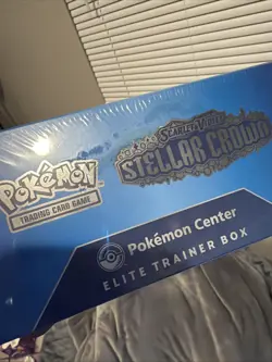 Pokemon TCG Stellar Crown Pokemon Center ETB (Water Stain READ DESCRIPTION) - Image 5