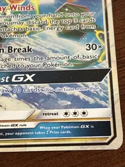 Rayquaza GX 109/168 SM: Celestial Storm Ultra Rare Full Art Holo Pokemon TCG - Image 5