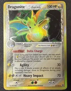 Pokemon TCG Dragonite Delta Species 3/113 100 HP Holo Rare 2005 - Image 1