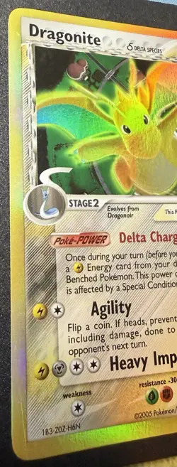 Pokemon TCG Dragonite Delta Species 3/113 100 HP Holo Rare 2005 - Image 3