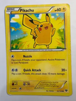 Pokemon TCG XY Pikachu 42/146 Common Regular MP - Image 1