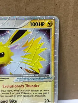 Jolteon ex 109/113 Rare DAMAGED Pokemon Delta Species - Image 3