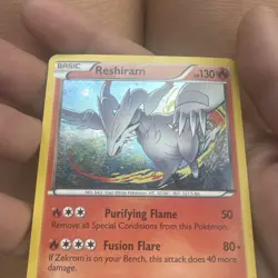 Reshiram 17/116 Plasma Freeze PERFECT BREATH HOLO SWIRL Pokemon LP - Image 2