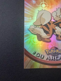Arcanine #59 - 1999 Pokemon Topps Series 1 Blue Logo - Rainbow Foil Very Rare NM - Image 2