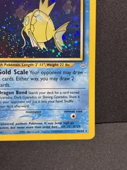 2001 Pokemon Neo Revelation Shining Magikarp 66/64 Double Holo Error - Image 5