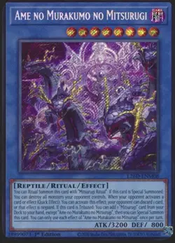 Yu-Gi-Oh! TCG Ame no Murakumo no Mitsurugi L26D-ENM08 secret Holo 1st EN - Image 1