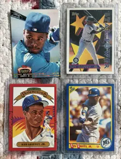 Ken Griffey Jr Lot Of 25 Cards And Inserts 80-05 Mariners Reds Hall Of Fame - Image 3