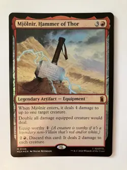 Mjolnir, Hammer of Thor ~ Foil ~ Marvel Super Heroes ~ Mtg - Image 1