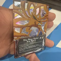 Naruto CCG, The Nine-Tailed Fox Spirit, 1460, 1st Edition, LP, Foil - Image 2