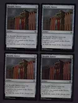 4x Heraldic Banner - Throne of Eldraine x4 MTG LP - Image 1