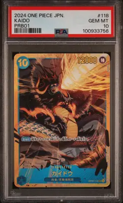 2024 ONE PIECE JAPANESE PRB01 #118 KAIDO PSA 10 - Image 1