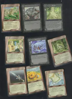 MECCG Middle-Earth THE WIZARDS LIMITED Black Border 900 Card Lot check scans - Image 1