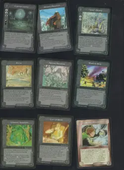 MECCG Middle-Earth THE WIZARDS LIMITED Black Border 900 Card Lot check scans - Image 4