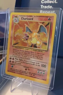 1999 Pokemon TCG Charizard Base Set Holo Rare Card 4/102 Ungraded - Image 2