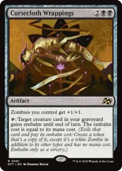 Cursecloth Wrappings (R) #81 Aetherdrift MTG NM - Image 1