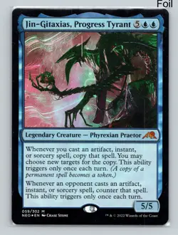 MTG Jin-Gitaxias, Progress Tyrant Foil M Kamigawa: Neon Dynasty 59 NM - Image 1