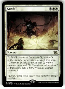 Sunfall 40 Rare March of the Machine Magic: The Gathering Foil Near Mint - Image 1