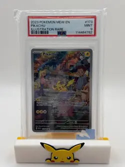 Pokemon TCG SV: Scarlet & Violet 151 Pikachu 173/165 IR Holo EN PSA 9 2023 - Image 1