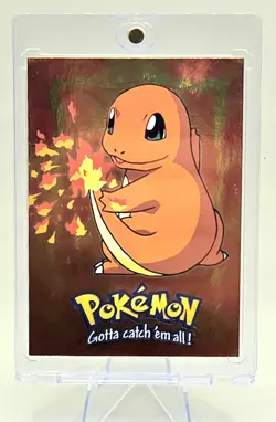 Pokemon 1999 Topps Charmander #E4 Movie Evolution Foil - Image 1