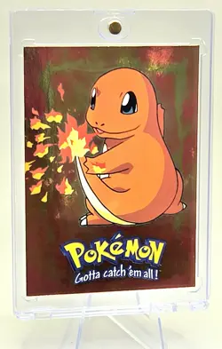 Pokemon 1999 Topps Charmander #E4 Movie Evolution Foil - Image 2