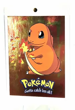 Pokemon 1999 Topps Charmander #E4 Movie Evolution Foil - Image 3