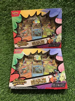 Pokemon TCG 2x Lot Ascended Heroes First Partners Deluxe Pin Collection / NEW - Image 1