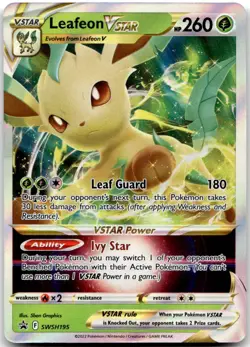 Leafeon VSTAR SWSH195 Promo Sword & Shield Promos Near Mint - Image 1