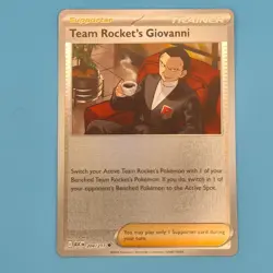TEAM ROCKET'S GIOVANNI 204/217 ASCENDED HEROES POKEMON REVERSE HOLO NM/M - Image 1