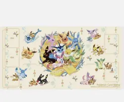 Pokemon Center Japan Eeveelution Terastal Festival Eevee Zoned Playmat NEW US - Image 1